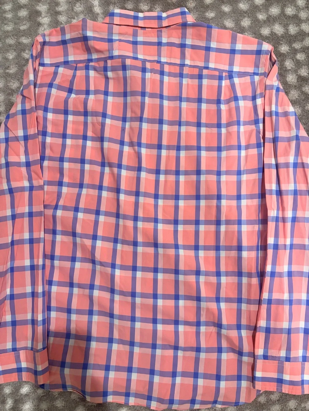 J. Crew Pink and Blue Plaid Button-Down Shirt